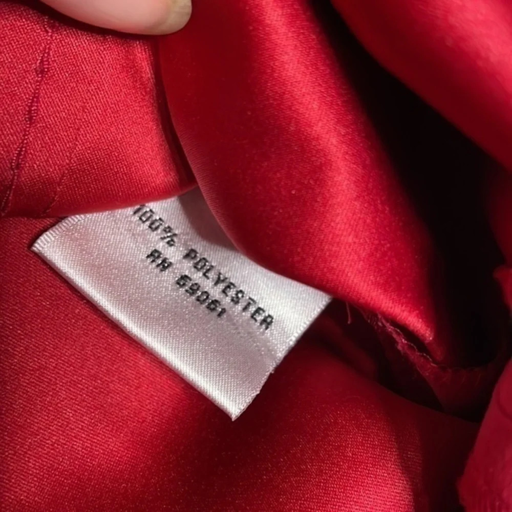 Talbots Red Button Down Blouse Size Medium (M) - image 7